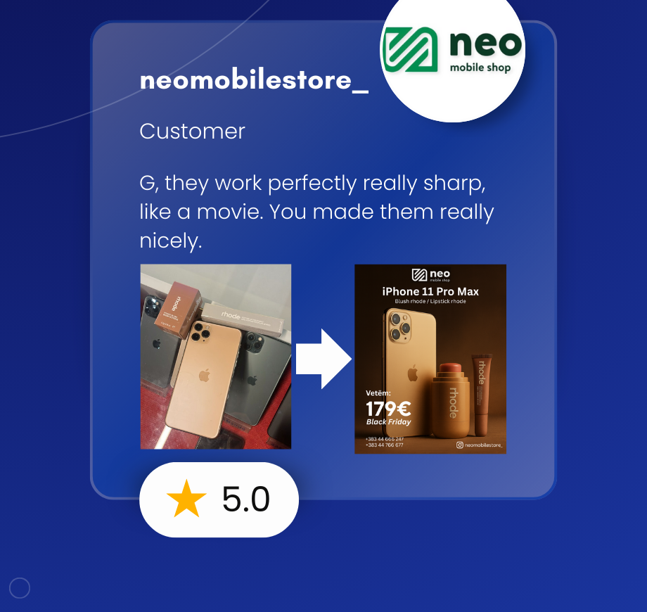 Neo Mobile Store testimonial