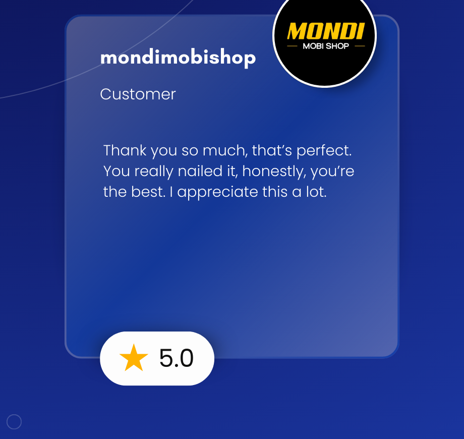 Mondi MobiShop testimonial